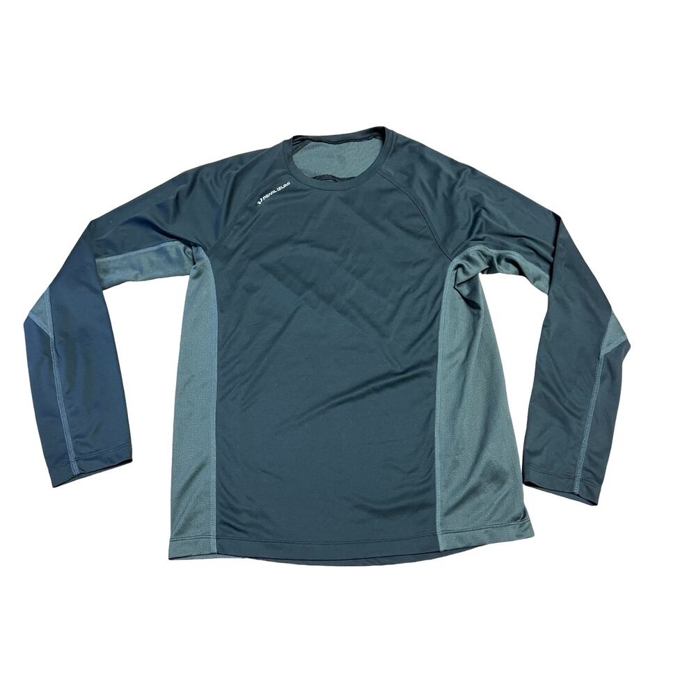 Pearl Izumi Mens Long Sleeve Shirt M Dark Gray Performance Athletic Cycling